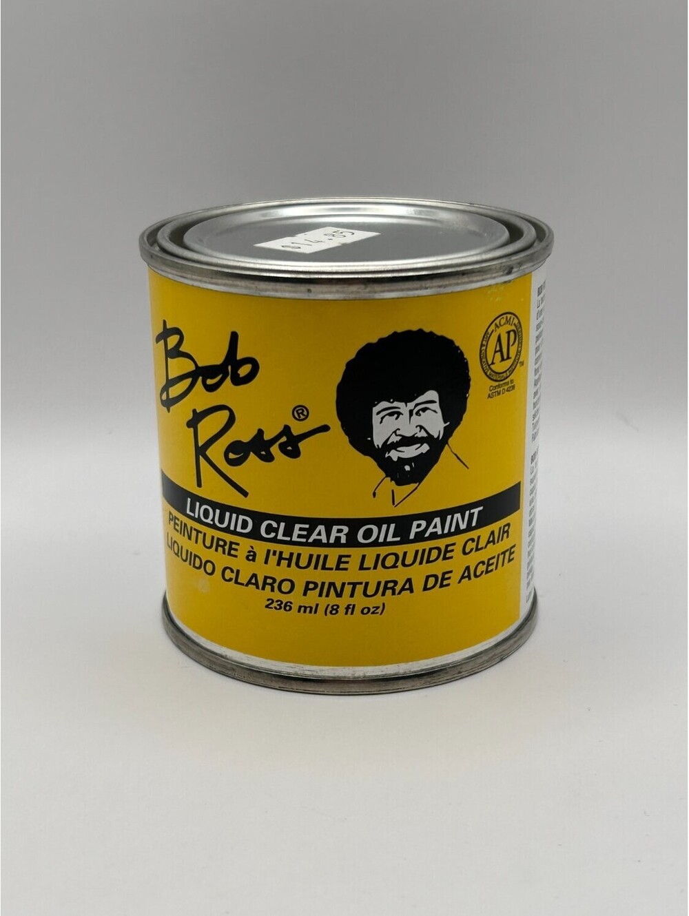 Bob Ross Liquid Clear Oil Painting Medium 236 Ml (8 Fl Metal Vintage French